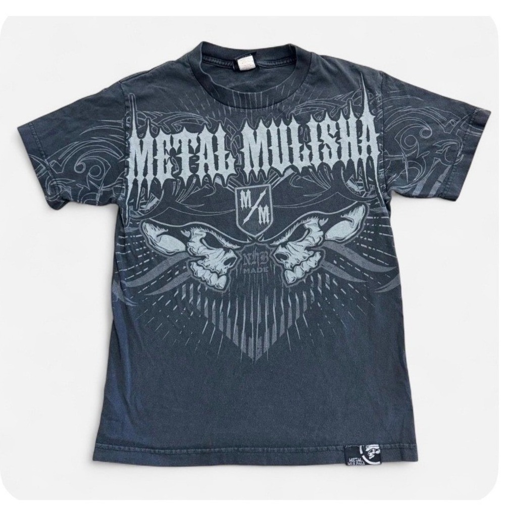 Metal Mulisha Y2K 00s Grunge Gothic Metal Graphic T-Shirt Black MMA Mens Small